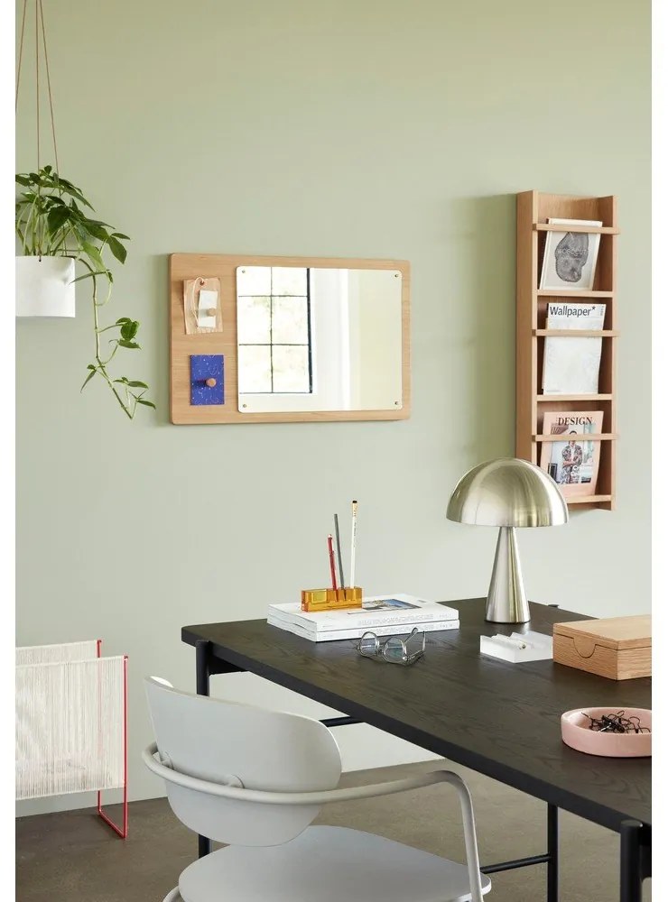 Стенно огледало с дървена рамка 80x50 cm Split - Hübsch