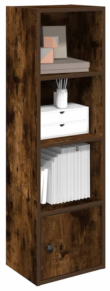 860341 vidaXL Библиотека, опушен дъб, 31x24x102 см, инженерно дърво