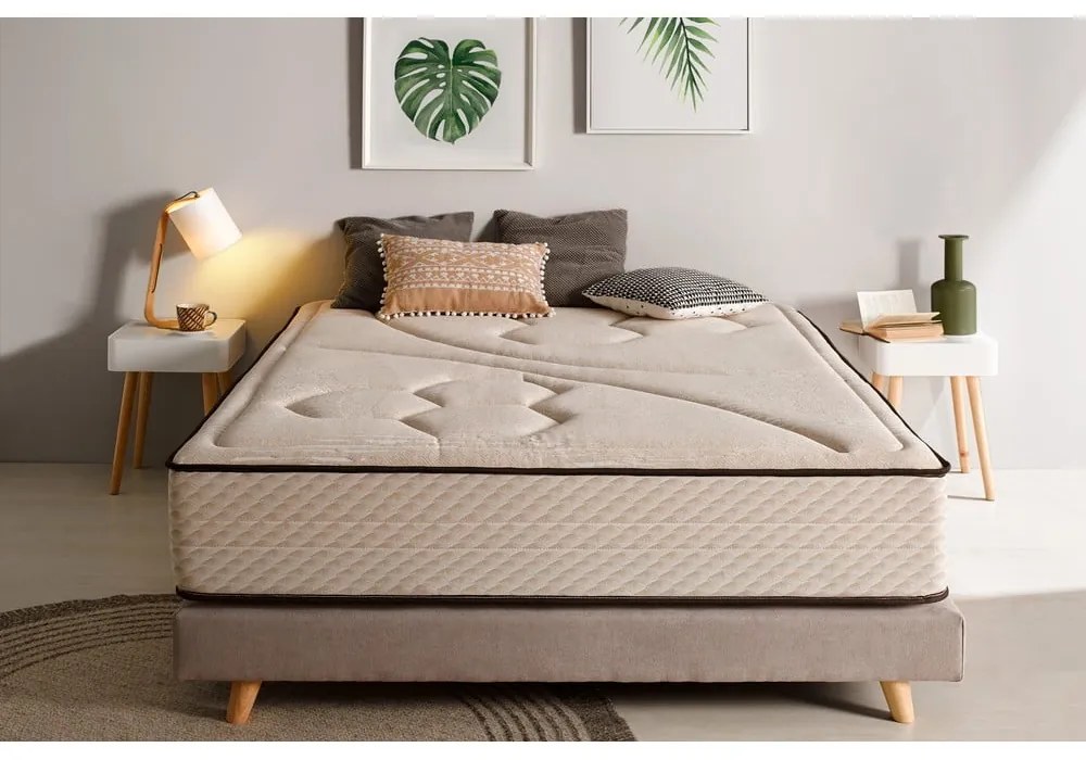 Твърд/средно твърд терморегулиращ матрак с пяна с две лица 180x200 cm Tempus Gold – Moonia