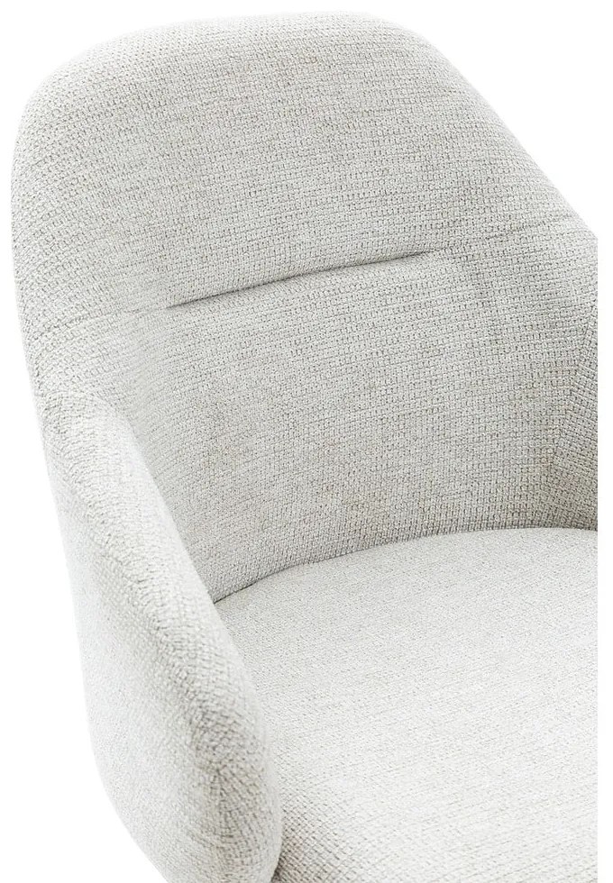 Светлосиви тапицирани трапезни столове в комплект с подлакътници 2 бр. Tamara – Marckeric