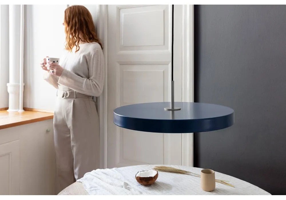 LED висящо осветително тяло с метален абажур в петролен цвят ø 43 cm Asteria Medium – UMAGE