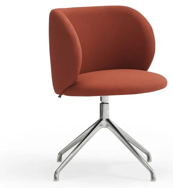 Тапициран трапезен стол в тухлен цвят Mogi – Teulat