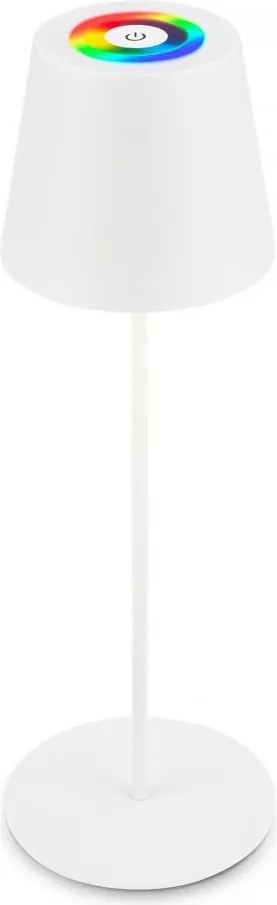 Briloner 7510016 - LED RGBW димируема настолна лампа CALIDA 2,5W/5V IP44 1200 mAh бяла