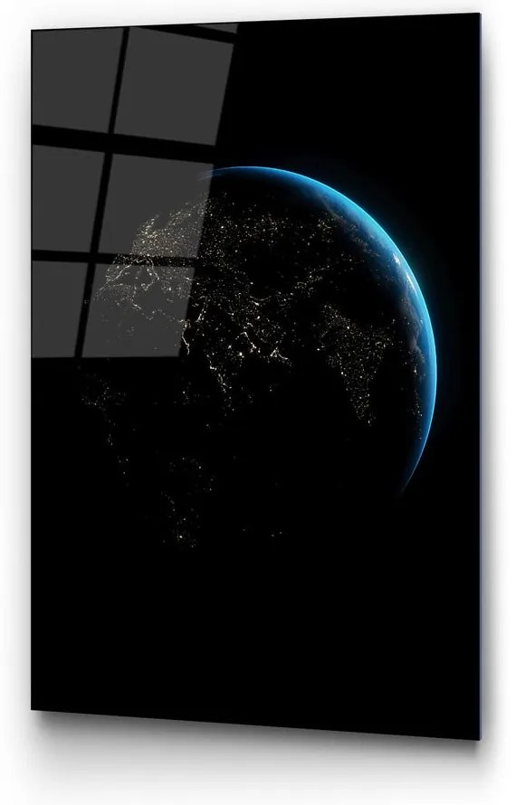 Живопис върху стъкло 70x100 cm Earth - Wallity