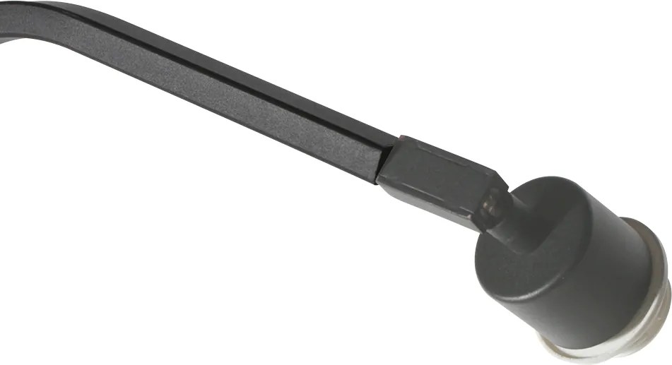 Модерна подова лампа черна с димер - Anne ZigZag