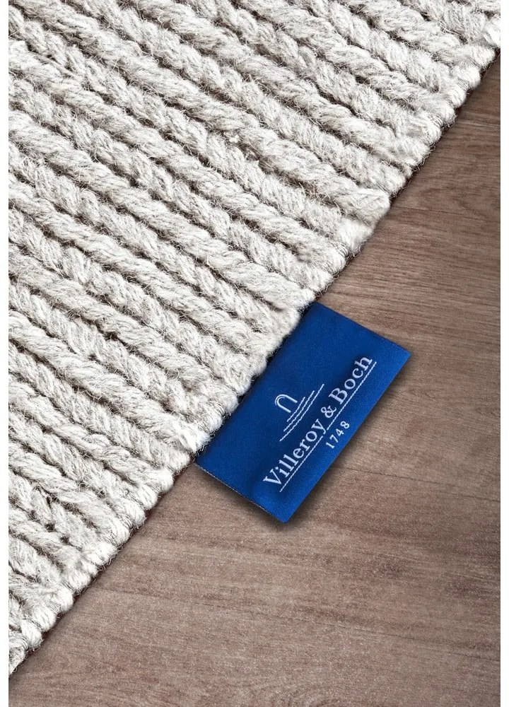 Бял ръчно изработен вълнен килим 120x170 cm Francois – Villeroy&Boch