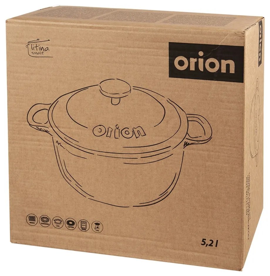 Чугунен съд с капак за индукция 5,2 л LITINA SMALT - Orion
