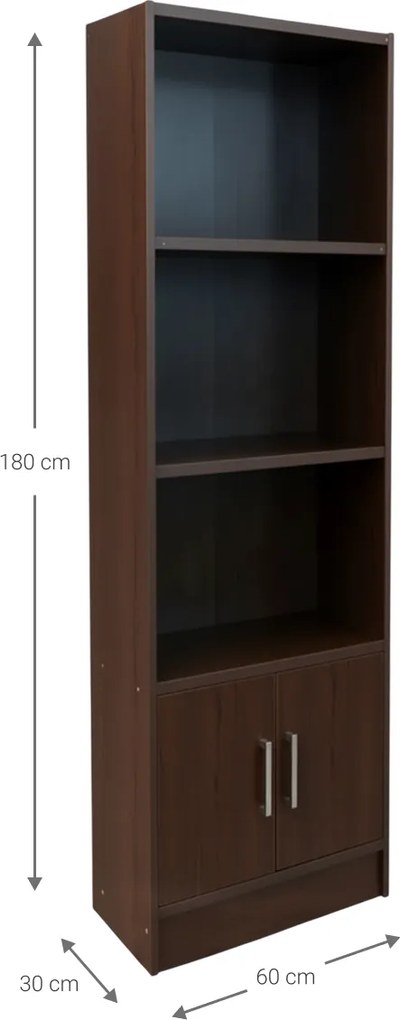 Библиотека Eliot 3s 2d -Венге