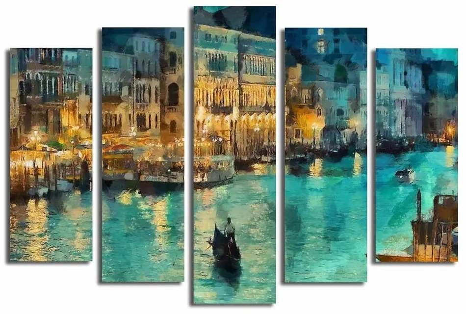 Картини в комплект от 5 бр. Venice - Wallity
