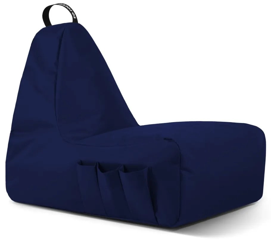 Тъмносин пуф Chill Gamer XL – So Soft?