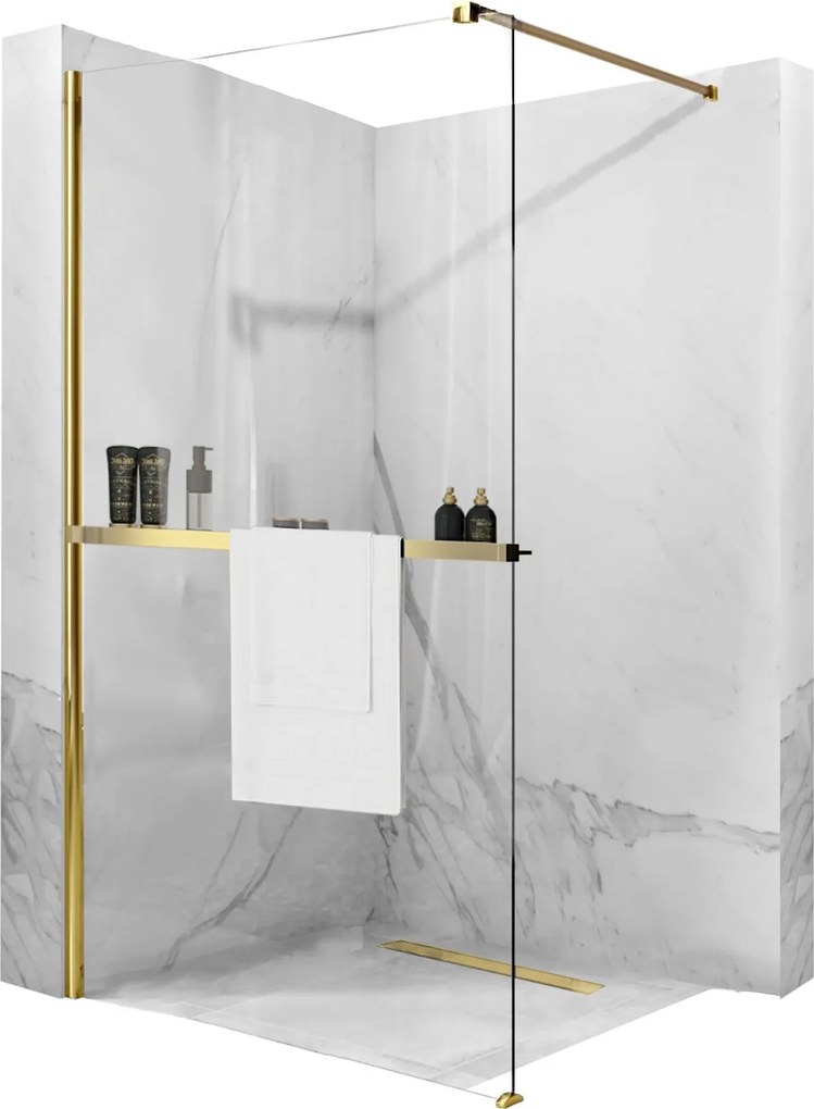 Душ Параван Rea Aero Gold N 100 Walk In + EVO