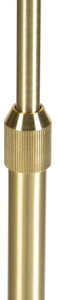 Подова лампа злато/месинг с кадифена абажур Peacock 40/40 cm - Parte