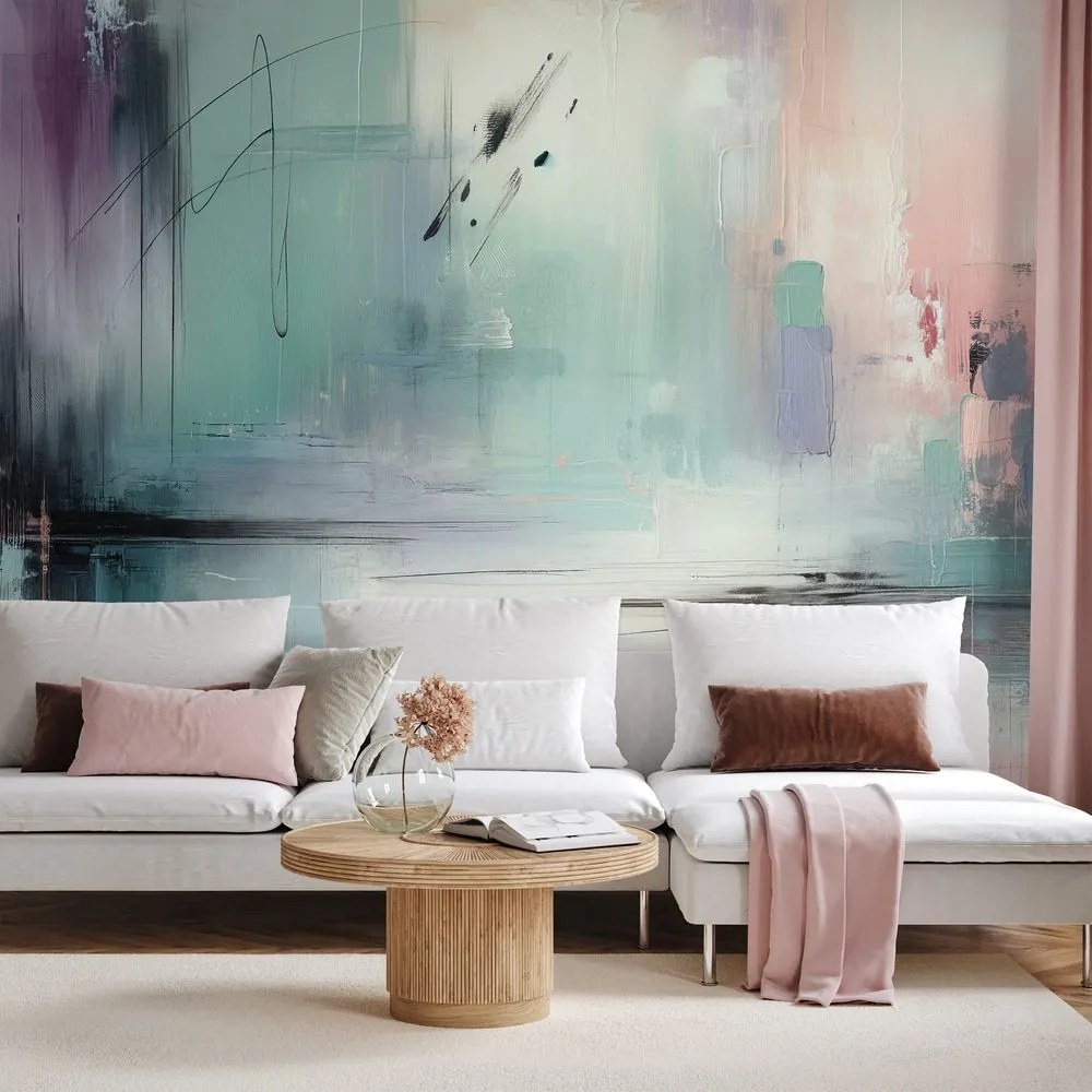 Тапет – Пастелни абстрактни четки