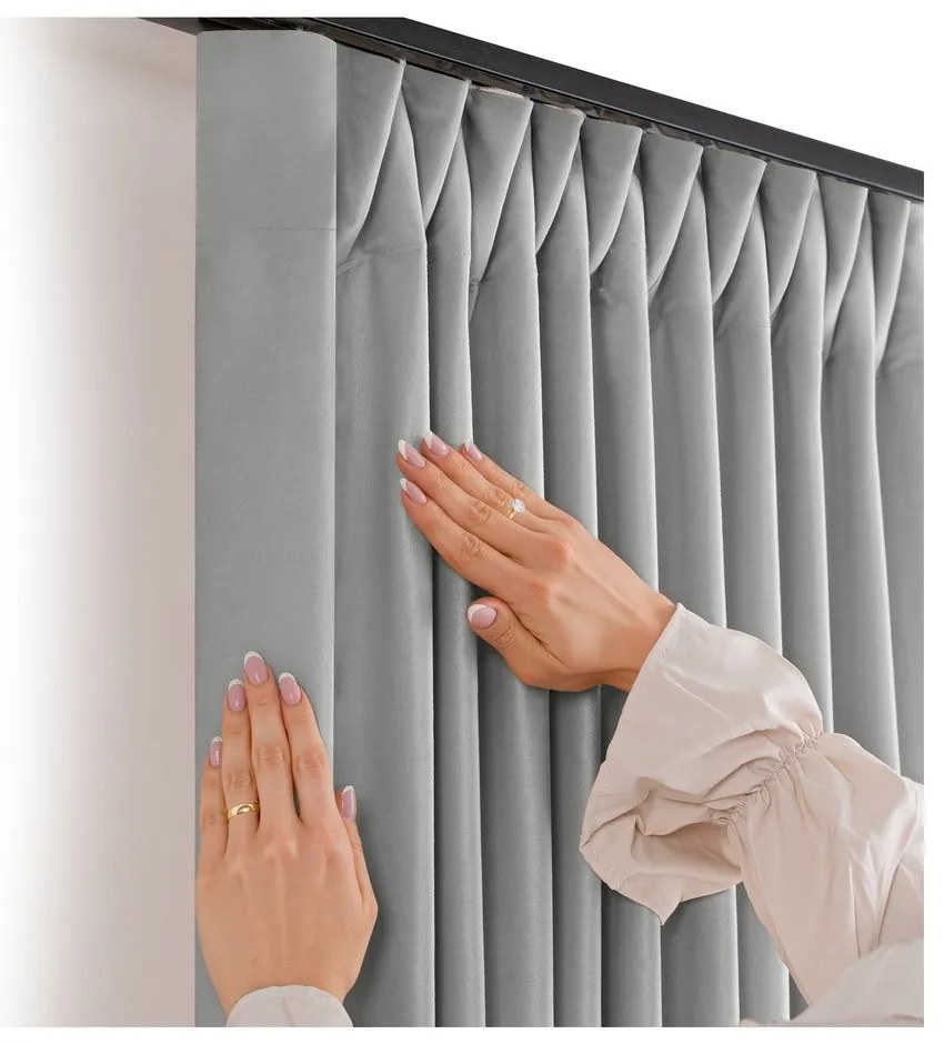 Сива затъмняваща завеса 400x225 cm Velto – Filumi