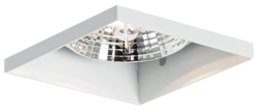 Комплект от 6 вградени прожектора бели GU10 70 mm без рамка - Oneon