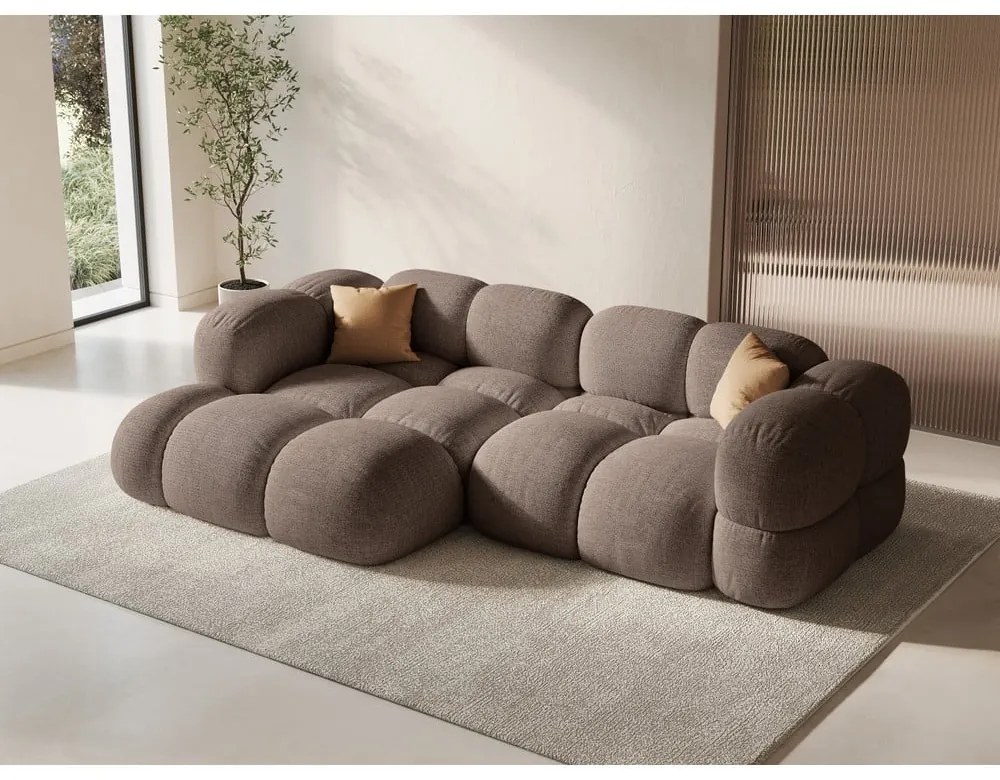 Кафяв ъглов диван (ляв ъгъл) Loretto – Cosmopolitan Design