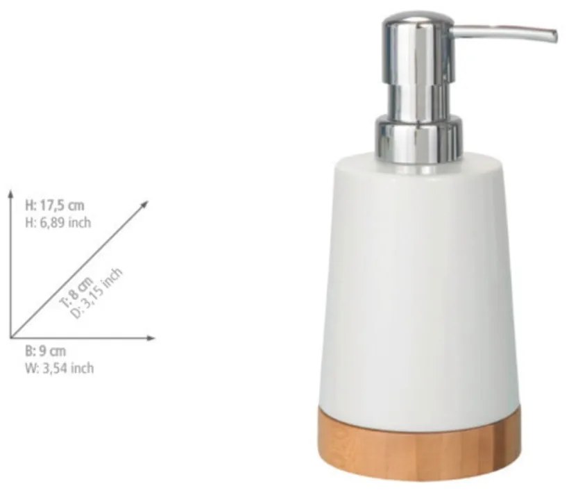 Дозатор за сапун , 330 ml Bamboo - Wenko