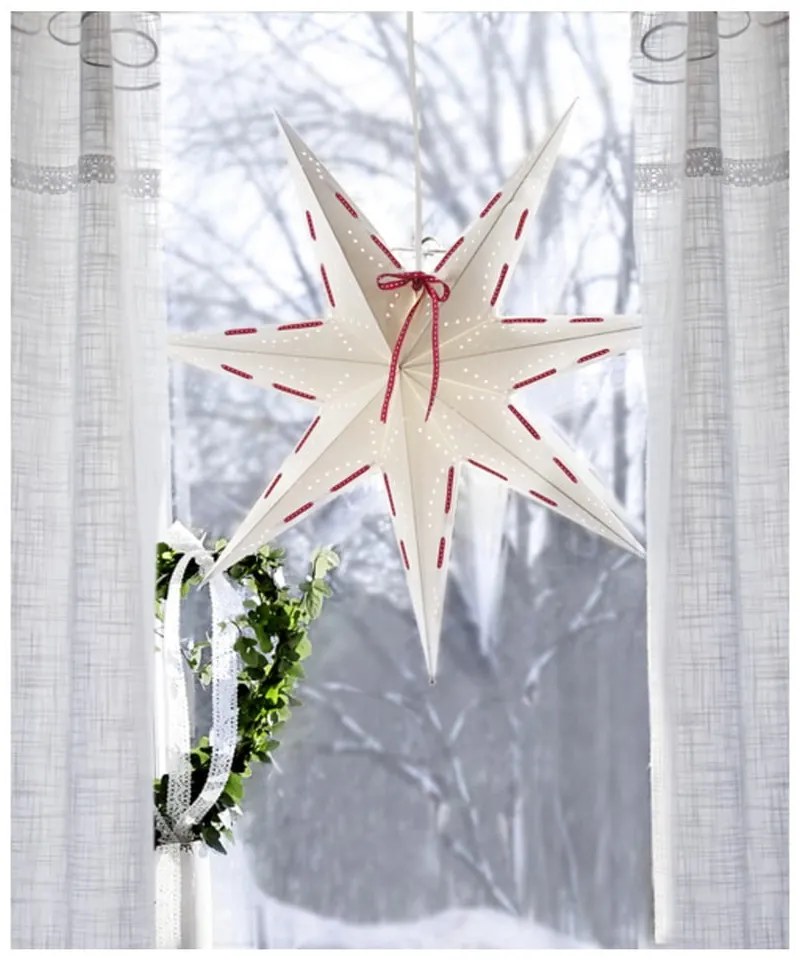 Бяла коледна светлинна украса , ø 60 см Vira - Star Trading