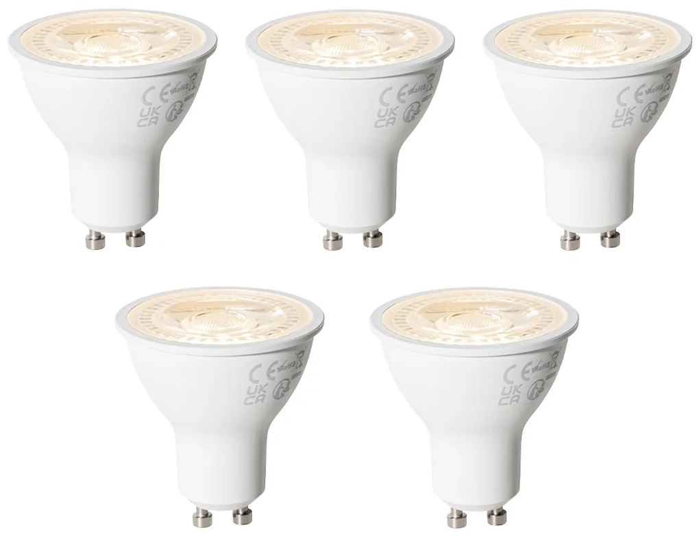 Комплект от 5 димируеми LED крушки GU10 7W 430 lm 2700K