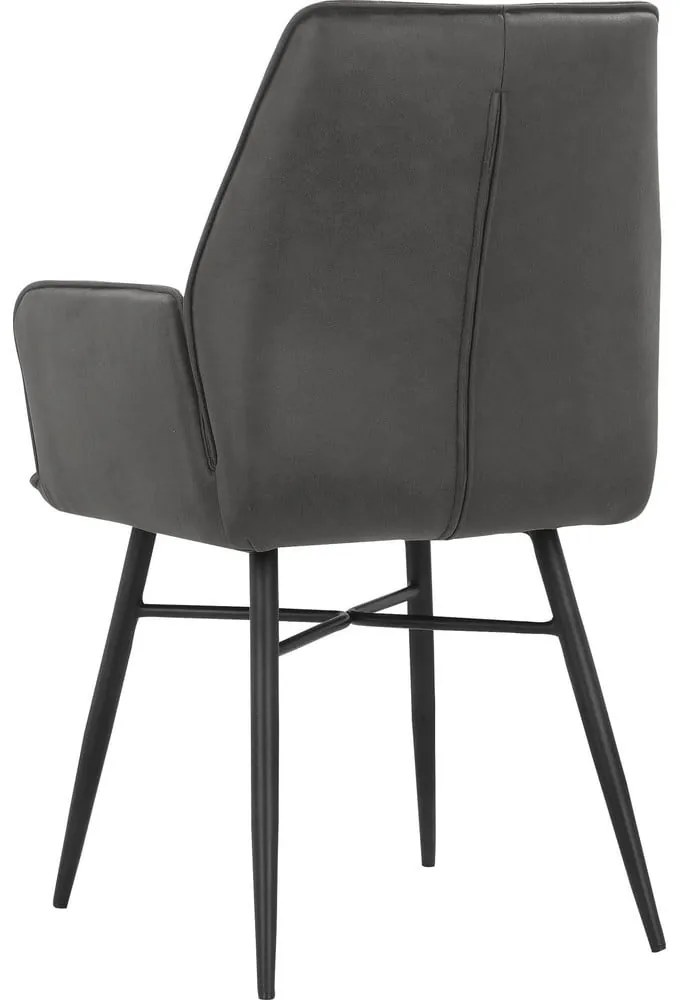 Антрацит трапезни столове в комплект от 2 бр. Anzo – Støraa