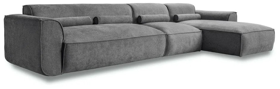 Сив ъглов диван (десен ъгъл) Flex Felix – Miuform