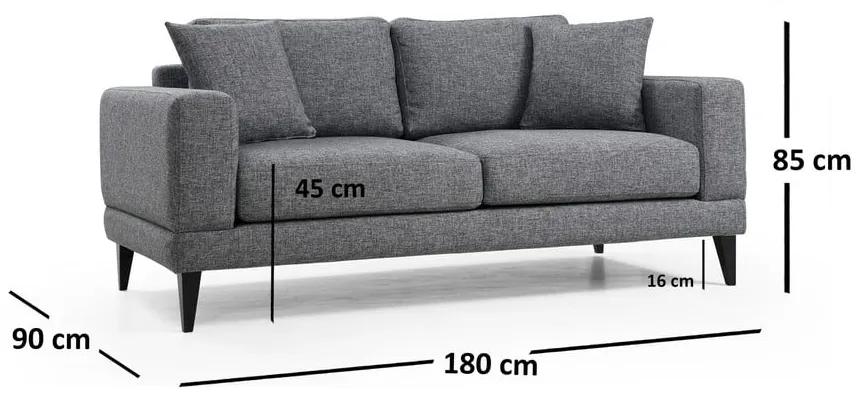 Тъмносив диван 180 cm Nordic - Balcab Home