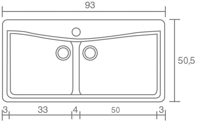 Мивка Sanitec 326-Granite Celtic Stone