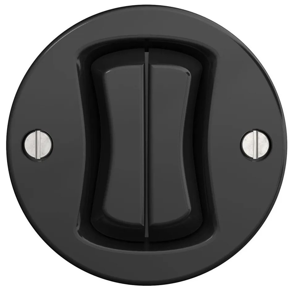 Kliklap - ретро двоен безрамков ключ, черен