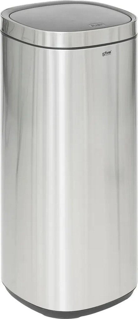 Кош 5five, Кръгъл, Инокс, Пуш бутон, 50 L - Инокс