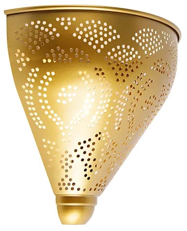 Ориенталска стенна лампа златиста със светлинен ефект - Zayn