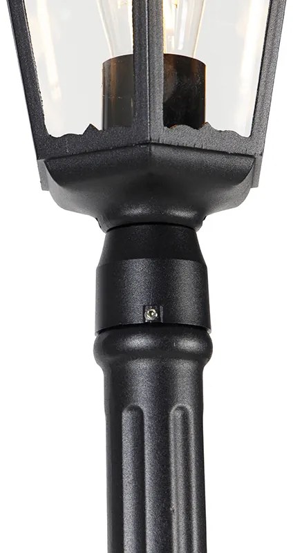 Умна външна лампа черна 200 см IP44 вкл. Wifi ST64 - Havana