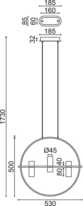 Полилей Veran LED plus-Злато
