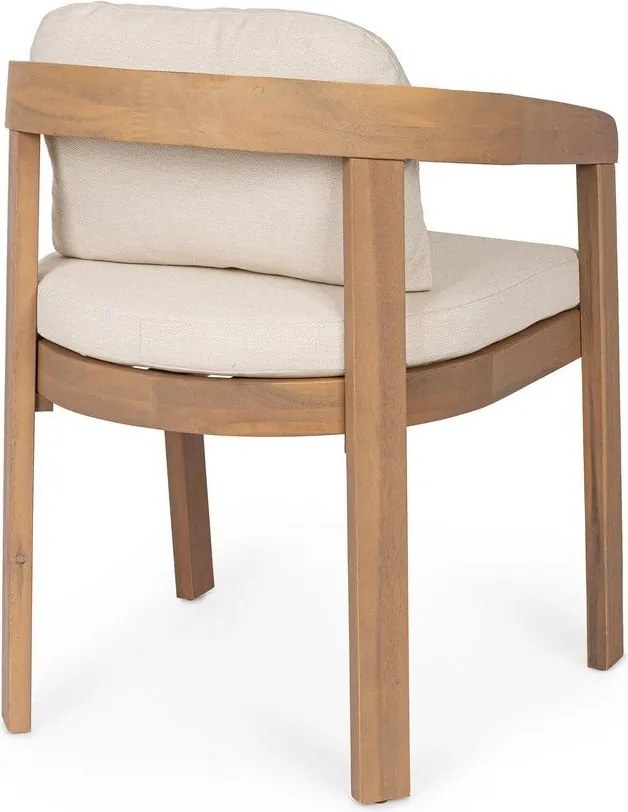 Градински стол от масивно дърво в естествен цвят Pablo – Bizzotto