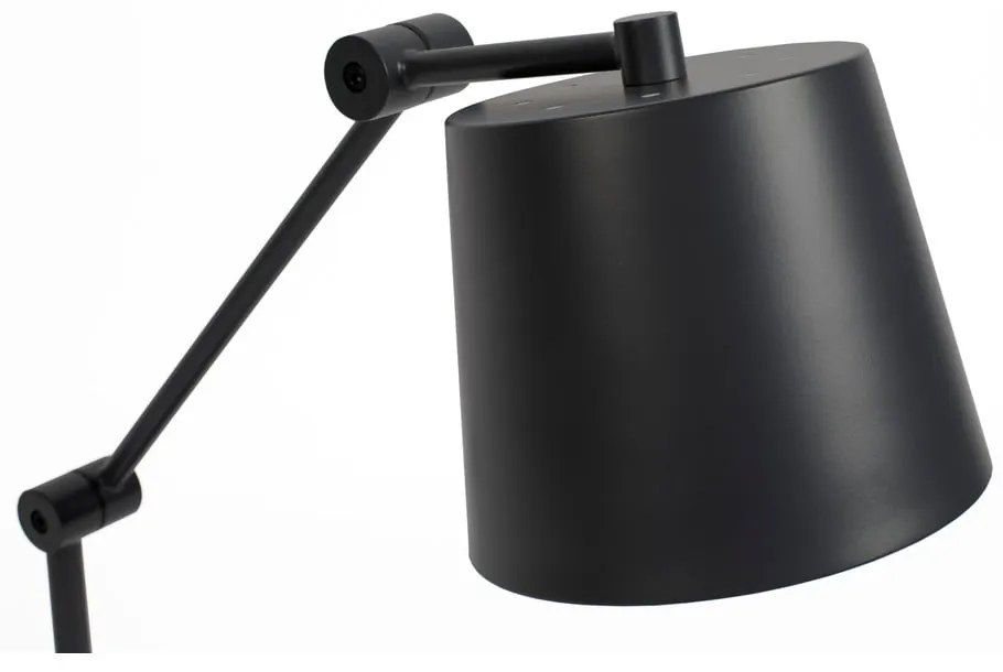 Черна настолна лампа с метален абажур (височина 60 cm) Hajo – White Label