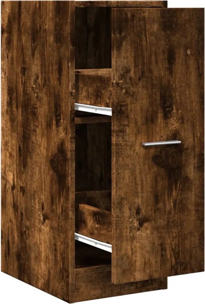 855155 vidaXL Шкаф органайзер, опушен дъб, 30x41x77,5 см, инженерно дърво