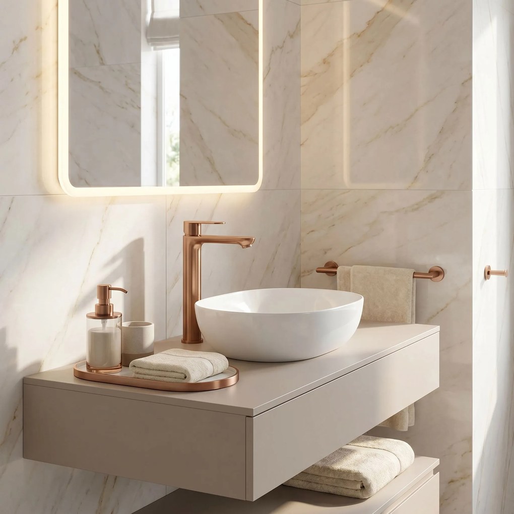 Смесител за баня Rea Logan Brush Copper