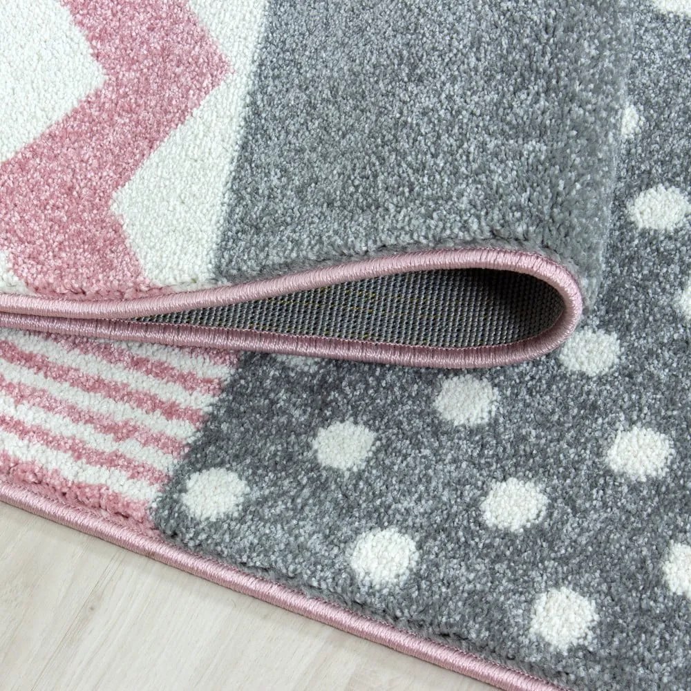 Розово-сив детски килим 140x200 cm Kids – Ayyildiz Carpets