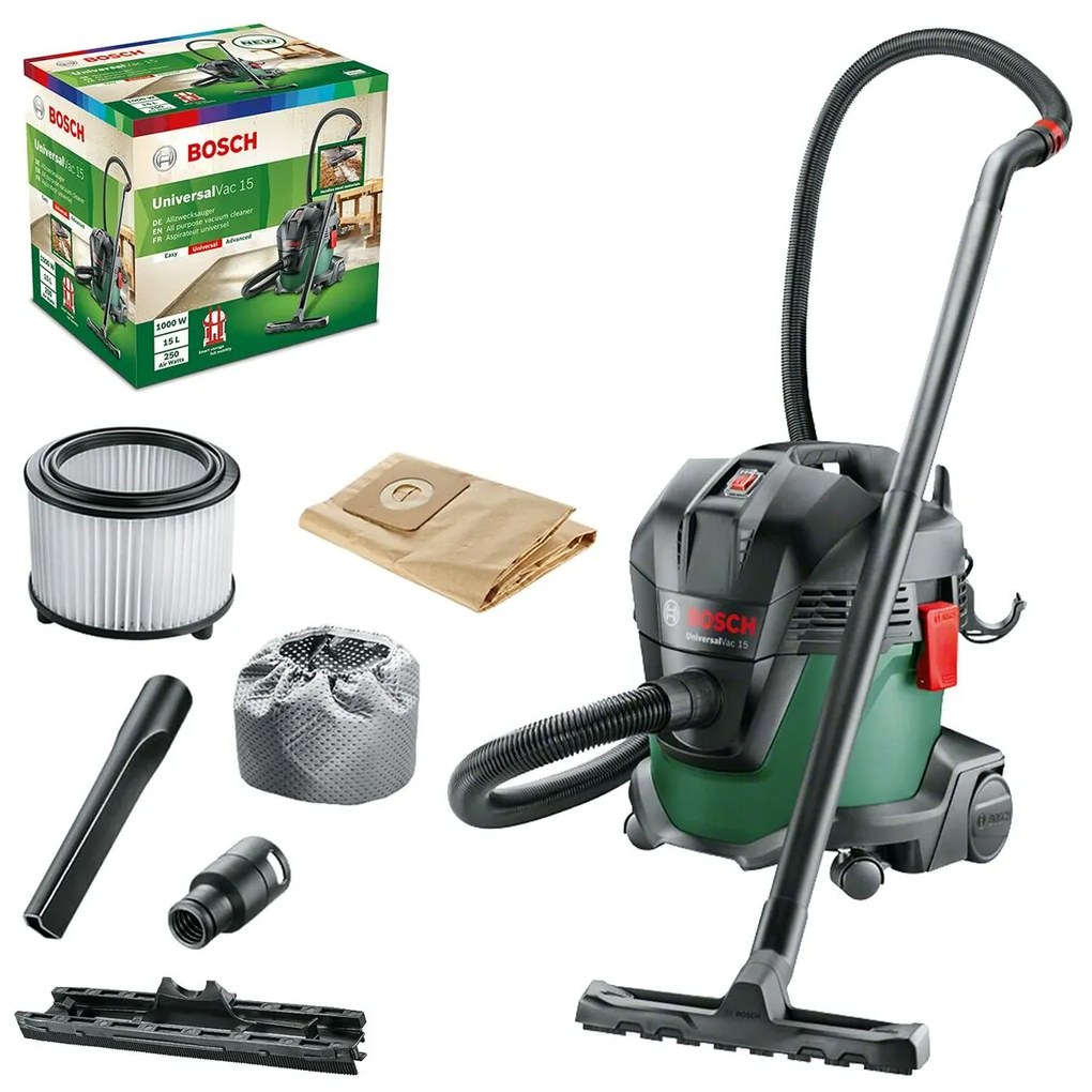 Прахосмукачка BOSCH Universalvac 15 1000 W 23 kPa 15 L