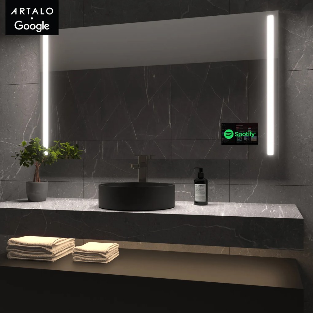 SMART огледало със светодиодно осветление M4 premium + SmartScreen with Google TV