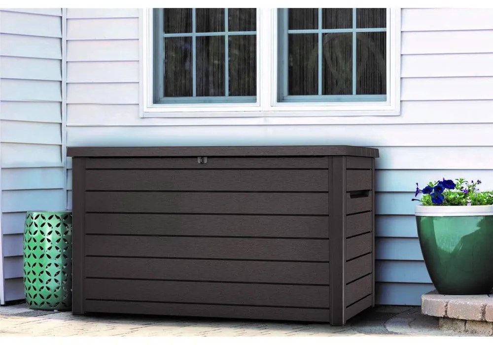 Кафява пластмасова градинска кутия за съхранение Ontario – Keter