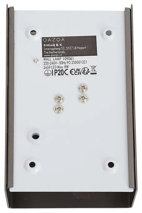 Модерна стенна лампа Gunmetal 2-Lights - Otan S