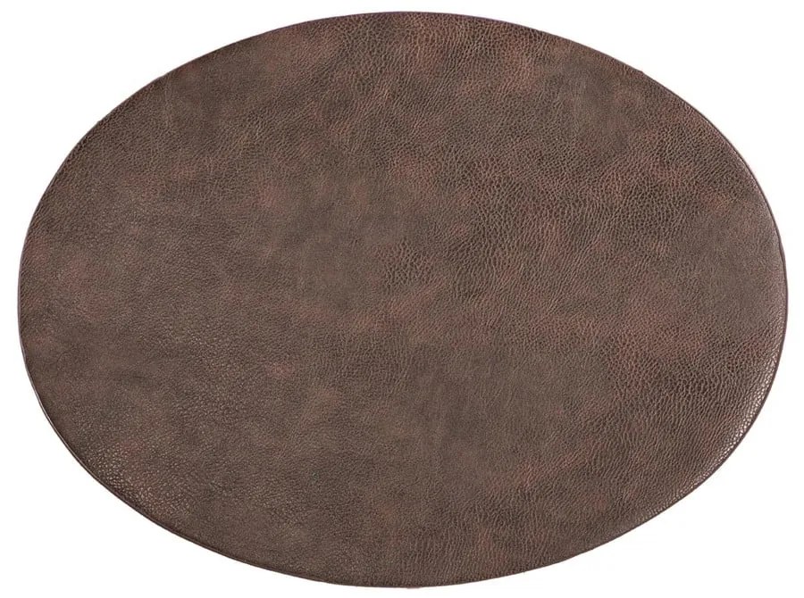 Тъмнокафява подложка от изкуствена кожа , 33 x 45 cm Troja - ZicZac
