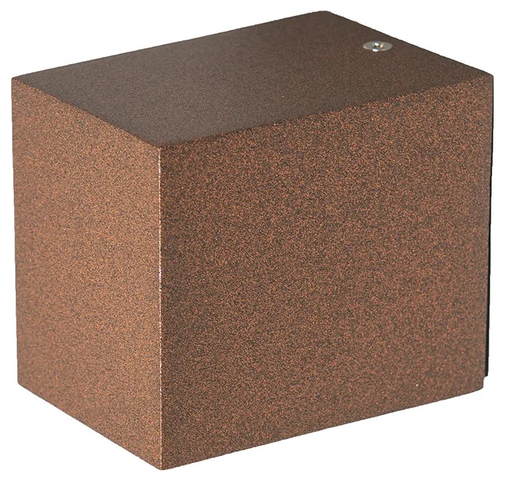 Интелигентен стенен аплик ръждяво кафяв IP44 с Wi-Fi GU10 - Baleno