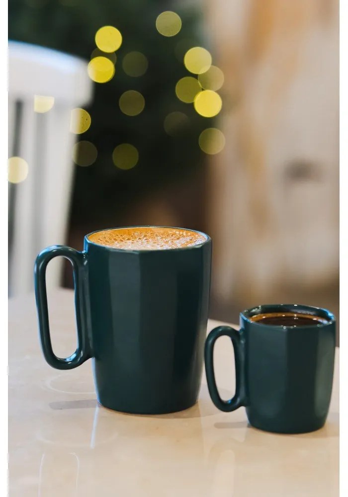 Тъмнозелени глинени чаши в комплект 2 бр. 250 ml Fuori – Vialli Design