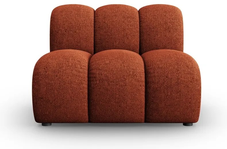 Модулен диван в тухлен цвят (среден модул) Lupine – Micadoni Home