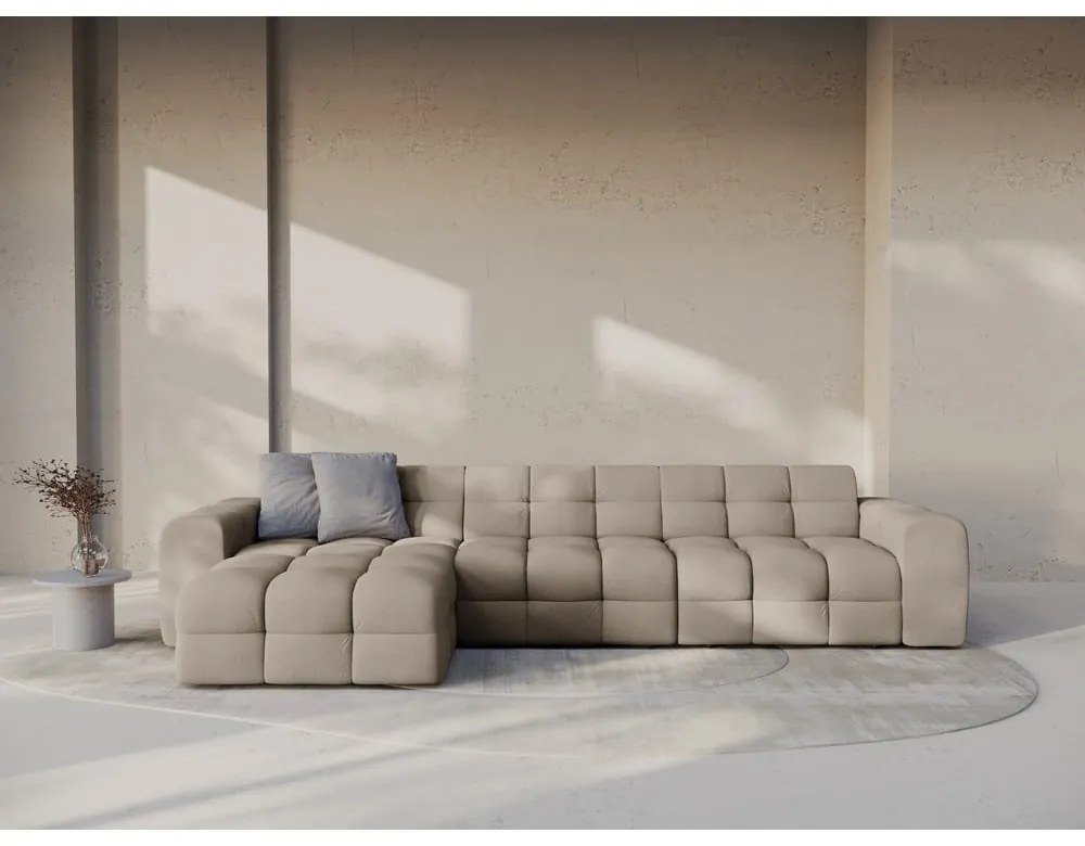 Кафяв ъглов диван (ляв ъгъл) Kendal – Micadoni