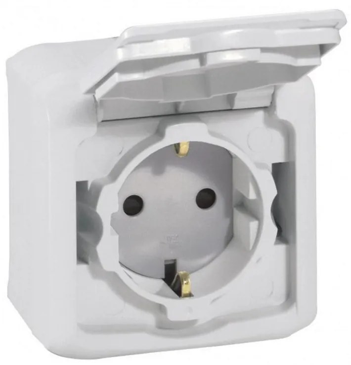 Legrand 782393  Шуко 16А Forix сив IP44 - КК10121