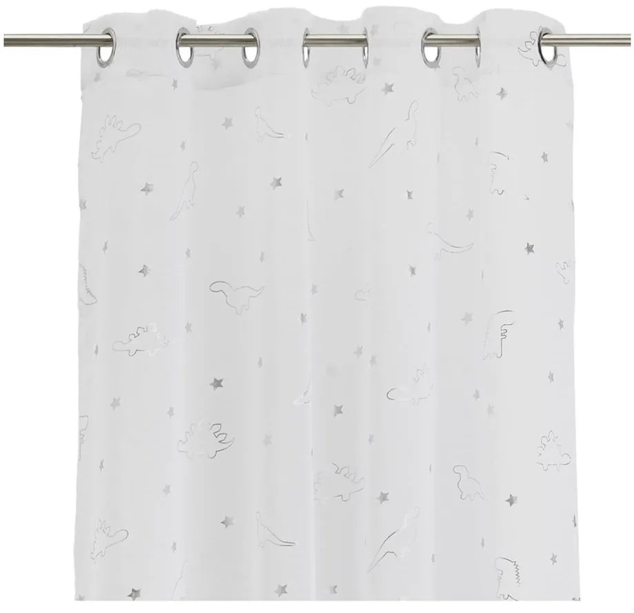 Бяло-сребриста завеса 140x260 cm Dinos – Casa Selección