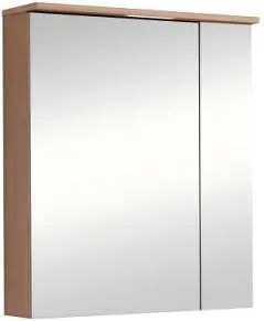 Огледален шкаф за баня ANIELA-60 6019-60, Inter Ceramic, с LED осветление, PVC, 75х70х17см