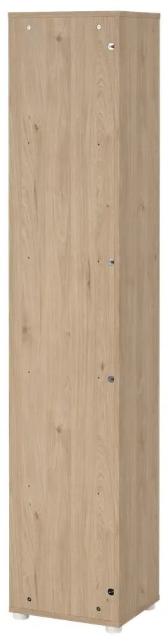 Етажерка за книги в дъбов декор в бял и естествен цвят 41x205 cm Sign - Tvilum